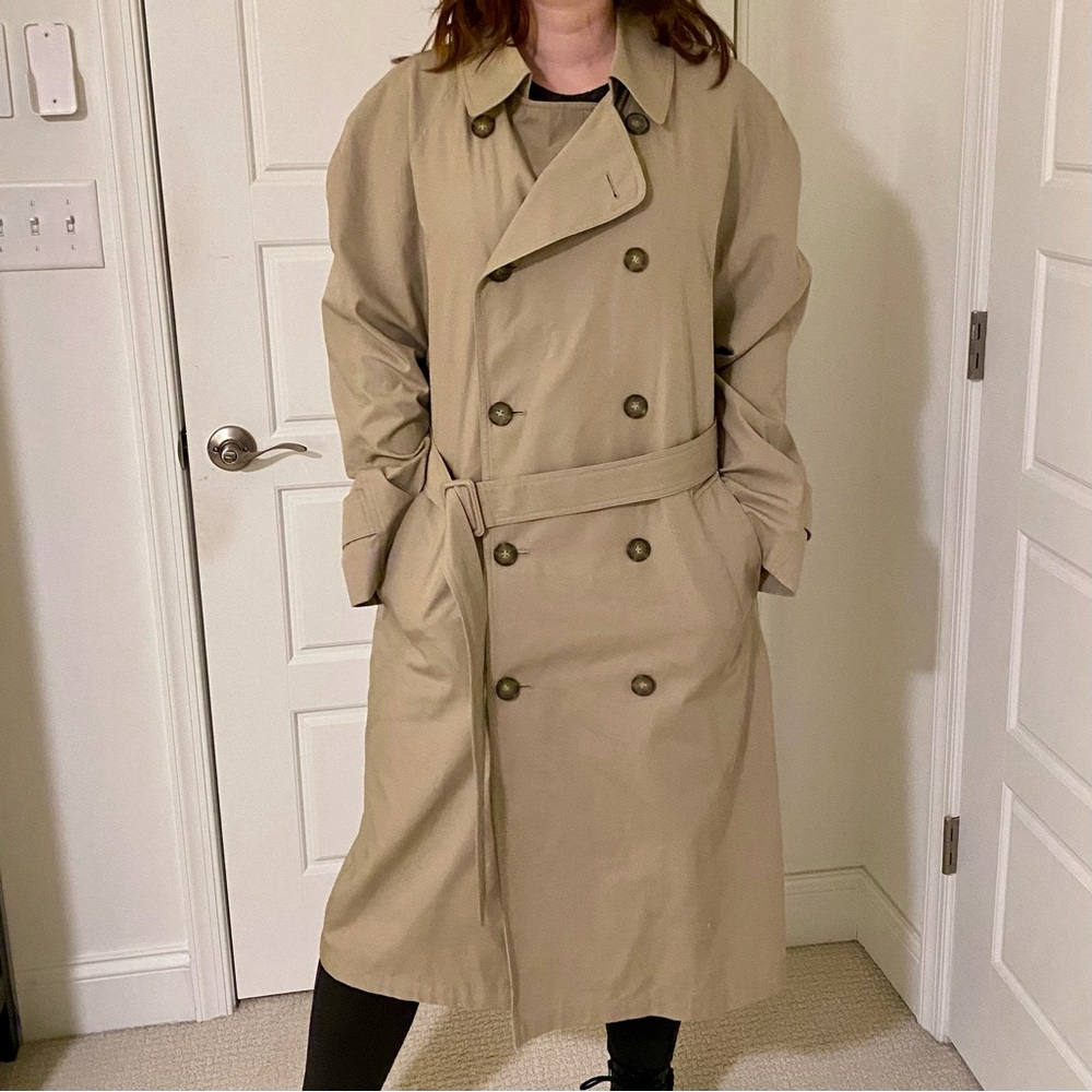 London Fog Double Breasted Trench Coat